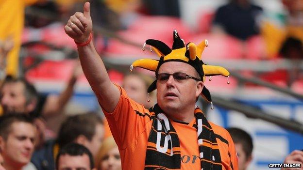 Newport fans at Wembley