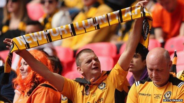 Newport County fans