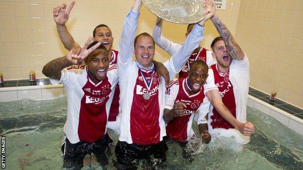 Ajax celebrate title win