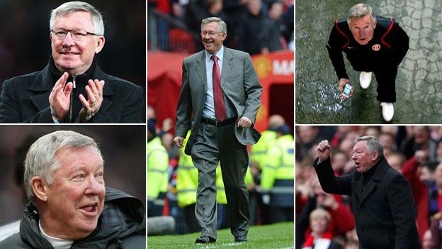 Various shots of Alex Ferguson