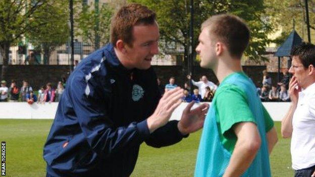 Kevin Graham prepares a player in last season's Muratti