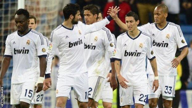 Real Madrid celebrate