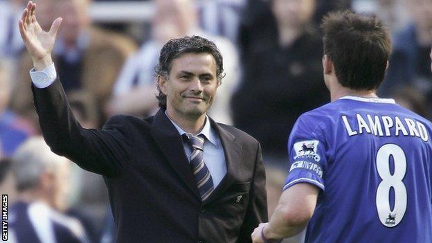 Jose Mourinho and Frank Lampard