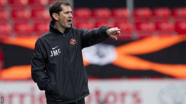 Dundee United manager Jackie McNamara