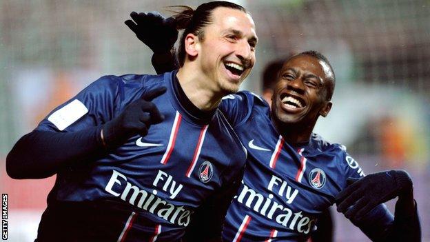 Zlatan Ibrahimovic and Blaise Matuidi