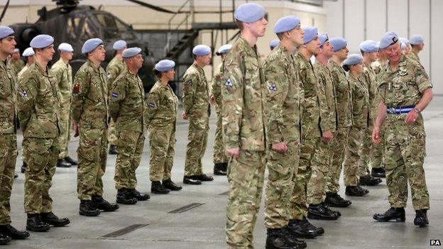 Prince Charles presents campaign medals at Wattisham