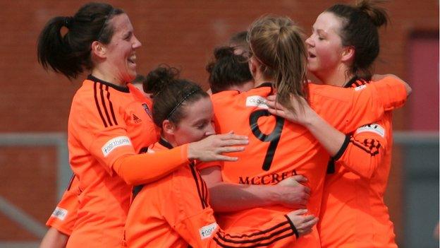 Glasgow City celebrate