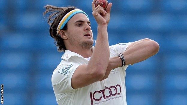 Yorkshire pace bowler Jack Brook