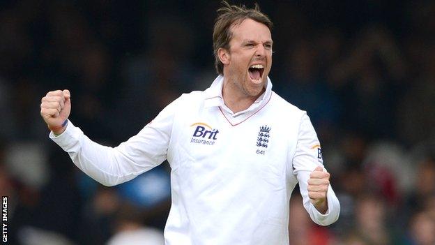 England spinner Graeme Swann