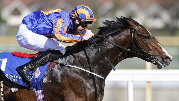 Battle of Marengo wins the Derrinstown Stud Derby Trial at Leopardstown