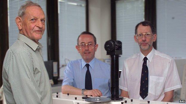 Joe Farman, Brian Gardiner and Jon Shanklin