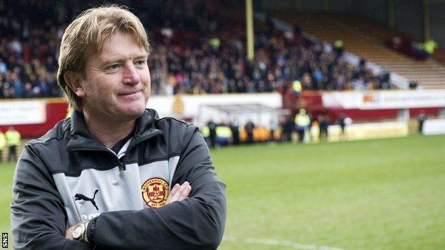 Motherwell manager Stuart McCall