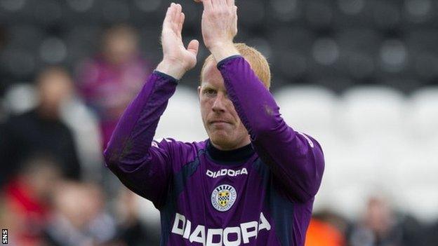 St Mirren goalkeeper Craig Samson