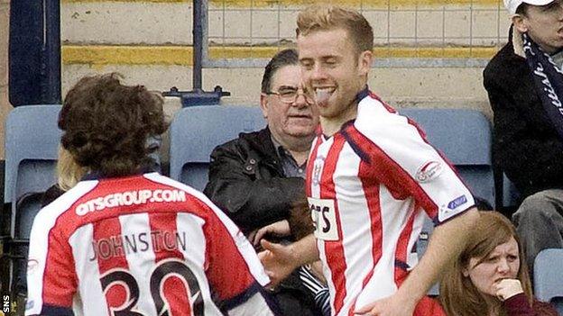 Rory McKenzie celebrates