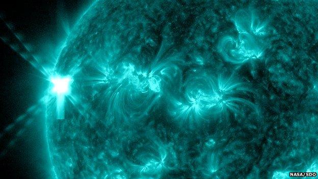 Solar flare on 15 May