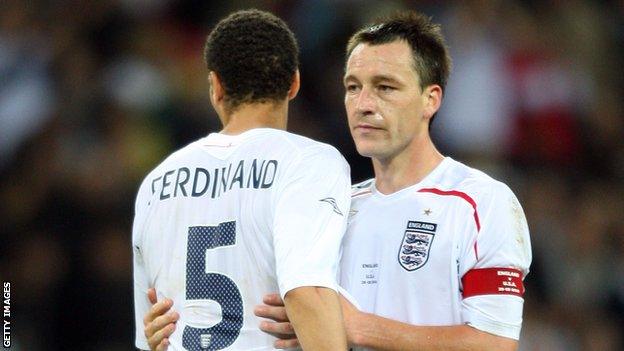 Rio Ferdinand and John Terry