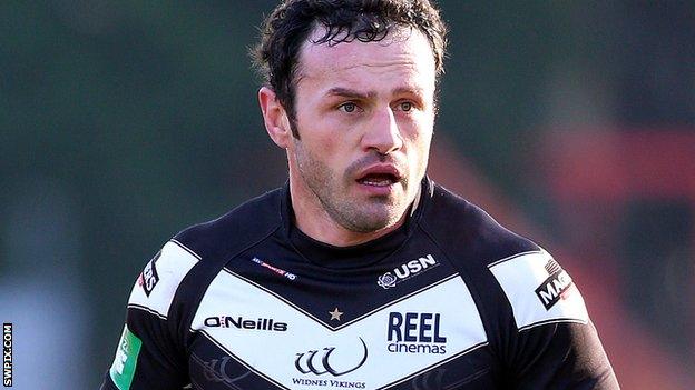 Widnes Vikings captain Jon Clarke