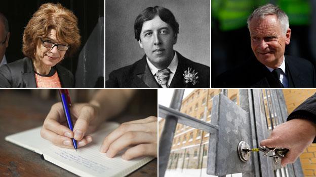 Vicky Pryce; Oscar Wilde; Jeffrey Archer; handwriting; prison lock