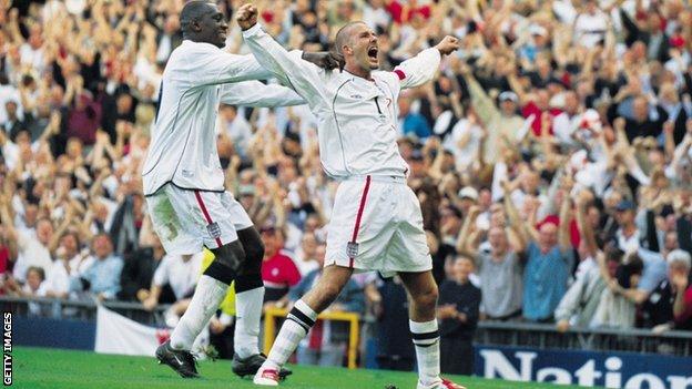 David Beckham v Greece 2001