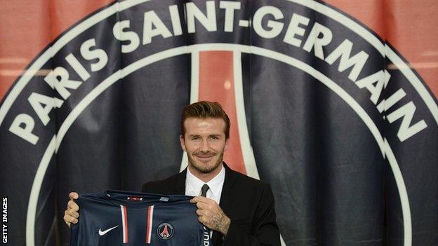 David Beckham joins Paris St-Germain