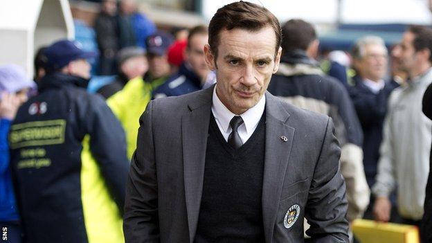 St Mirren manager Danny Lennon