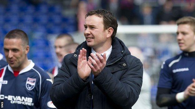 Ross County manager Derek Adams