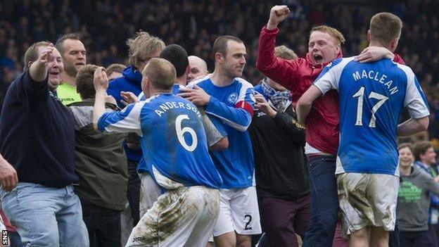 St Johnstone celebrate