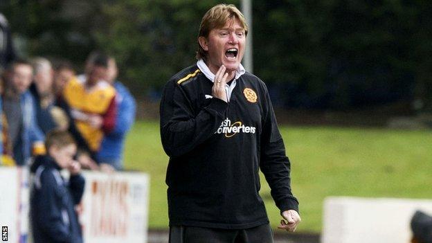 Motherwell manager Stuart McCall