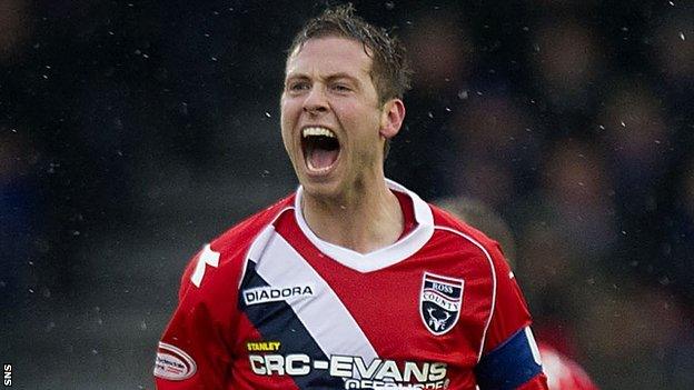 Ross County midfielder Paul Lawson