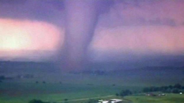 A tornado hits Moore, Oklahoma