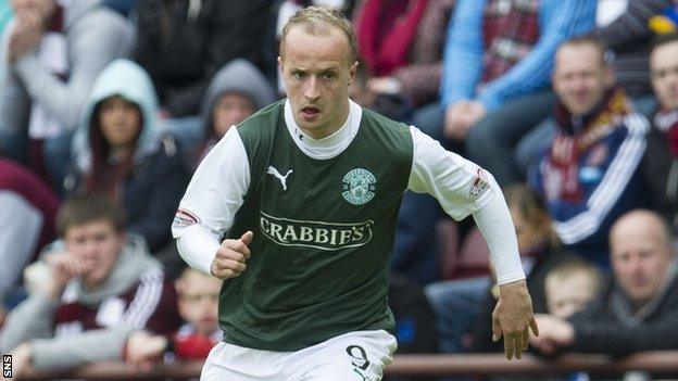 Hibernian forward Leigh Griffiths