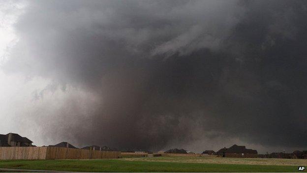 The tornado above Moore