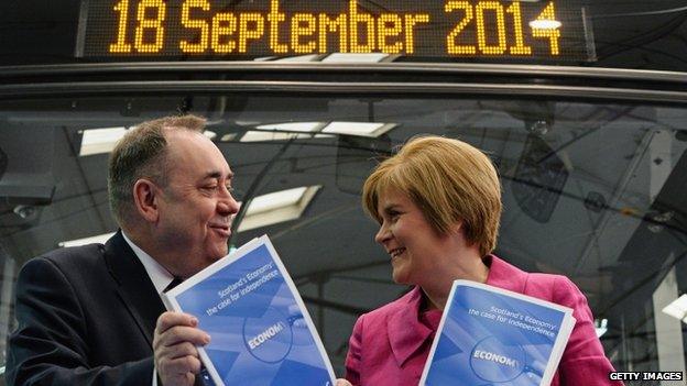 Alex Salmond and Nicola Sturgeon