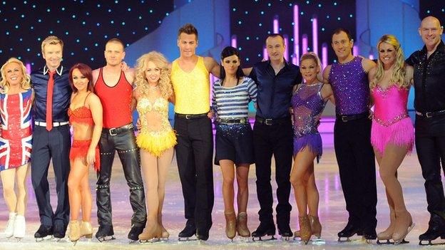 Cast of the Dancing On Ice Tour 2012
