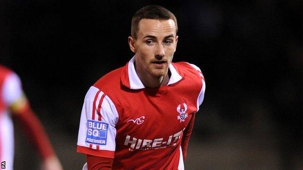 Kidderminster Harriers midfielder James Vincent