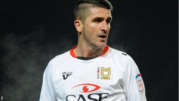 MK Dons striker Ryan Lowe