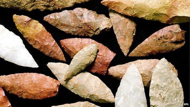 Stone tools from Blombos