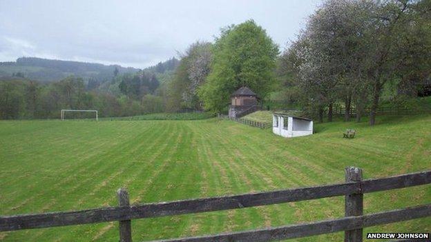 Llanwddyn football pitch