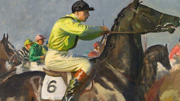 Yellow Jockey by Sir Alfred Munnings