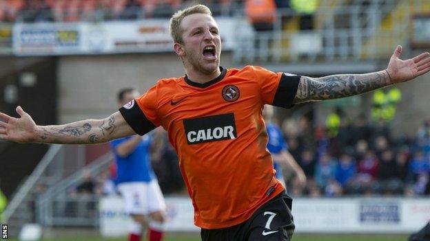 Dundee United striker Johnny Russell