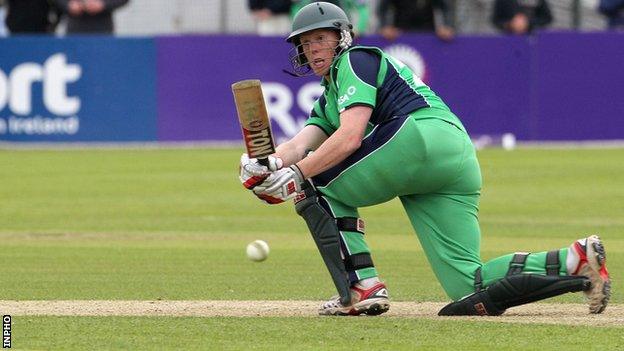 Kevin O'Brien hit a four off the final ball on Thursday's game to earn Ireland a tie against Pakistan