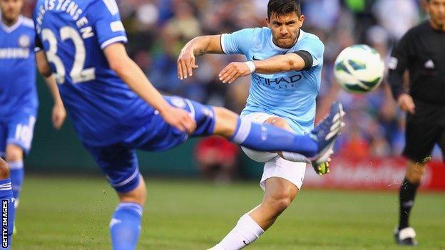 Manchester City striker Sergio Aguero