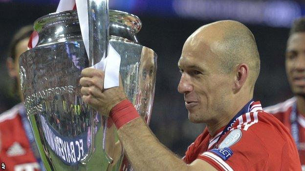 Bayern Munich matchwinner Arjen Robben