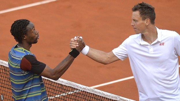 Gael Monfils and Tomas Berdych