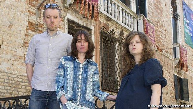 Duncan Campbell, Hayley Tompkins and Corin Sworn at Palazzo Pisani (S.Marina)