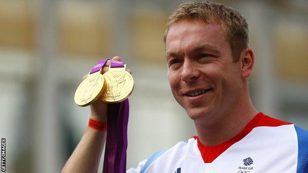 Sir Chris Hoy won two gold medals at last year's Olympics