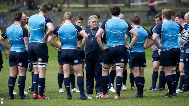 The Scotland squad were training in Grantown on Spey