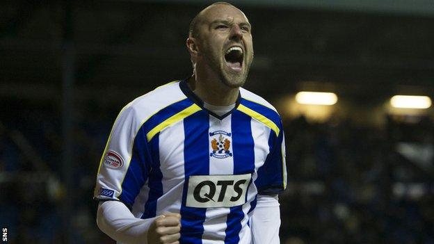 Kris Boyd scored three goals for Kilmarnock after joining in February