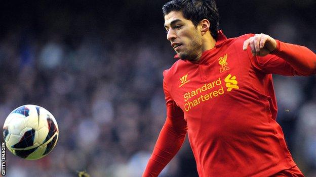 Liverpool's Luis Suarez