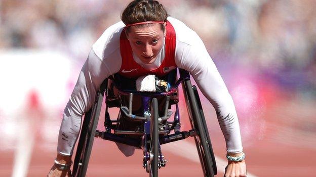 Wheelchair racer Tatyana McFadden